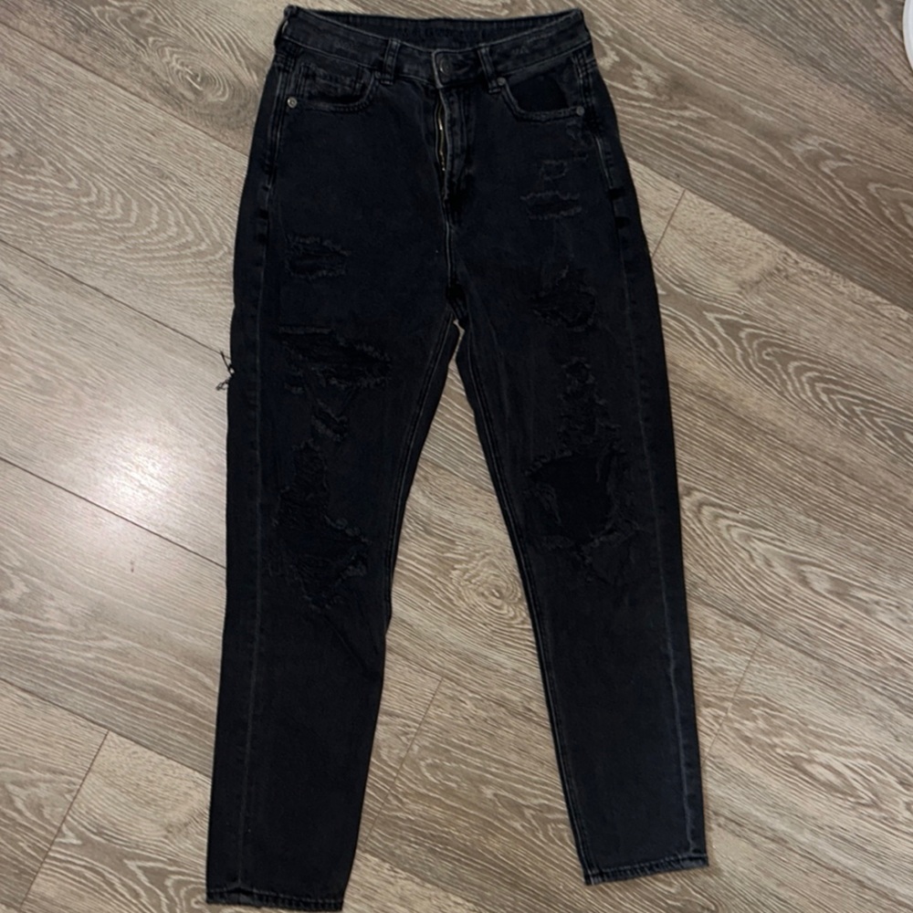 American Eagle Outfitters Black Boyfriend Jeans